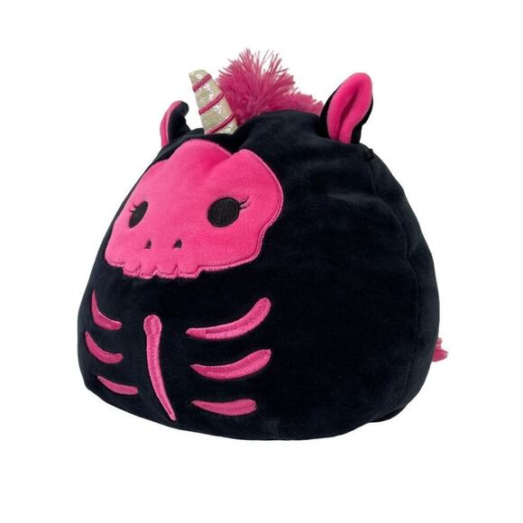 Squishmallow Halloween Sketlana the Pink Skeleton Unicorn Plush Toy 9 inch - Picture 8 of 13